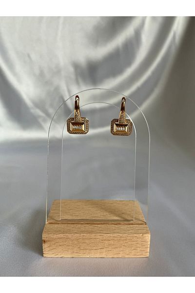 XUPING JEWELRY Baguette Stone Gold Women Earrings