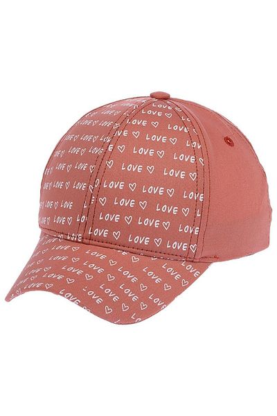CherryPie Love Printed Salmon 4-8 Years Old Girl's Hat