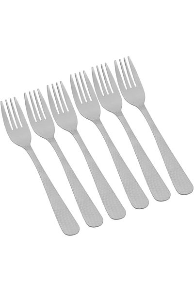 ALSAIF Stainless Steel Cake Forks Set By , 6 Pieces, Palma Design