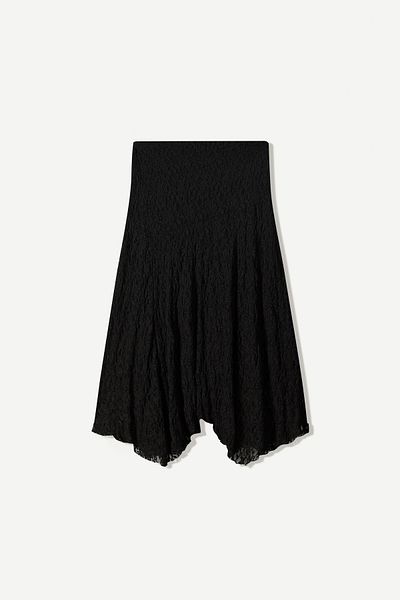 Bershka Blonde lace midi skirt