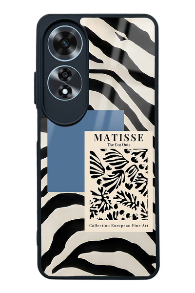 Spoyi Oppo A60 Zebra Matısse Tasarımlı Glossy Telefon Kılıfı