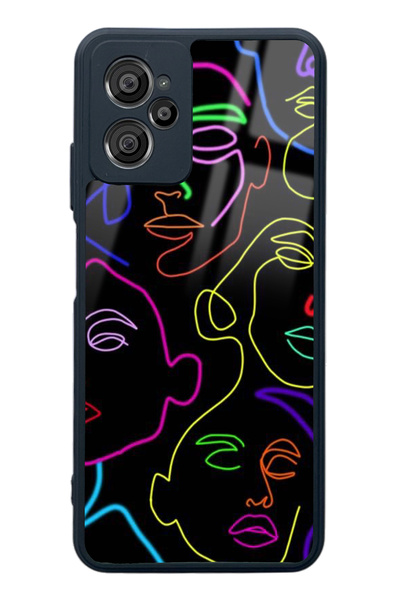 Spoyi Casper X30 Glossy Phone Case with Neon Silhouette Design