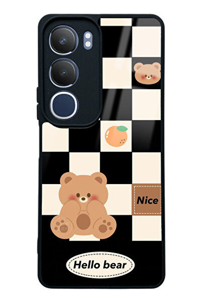 Spoyi Vivo Y19s Hello Bear Tasarımlı Glossy Telefon Kılıfı