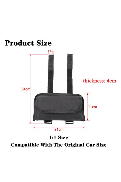YOCTM black Car Roll Bar Grab Handle Sunglasses Holder Storage Bag for Jeep Wrangler JL JK TJ Gladiator JT