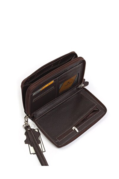 Aka Deri Brown Leather Handbag - Model 331 4