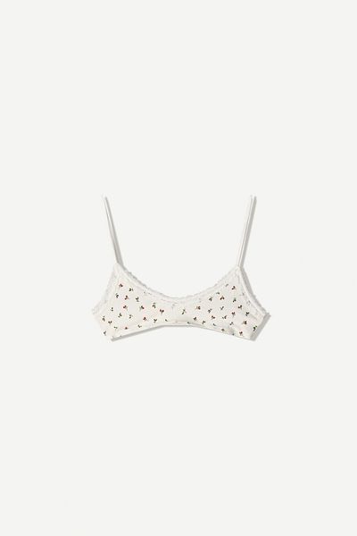 Bershka Floral print bralette top