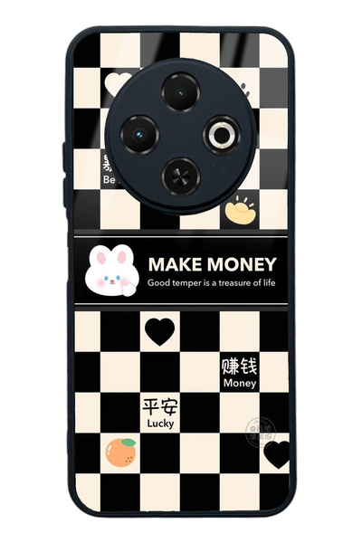 Spoyi حافظة هاتف لامعة بتصميم Make Money لهاتف Tecno Spark 30C