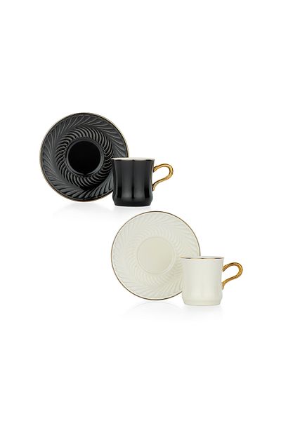 Schafer Glossy 2-Person Coffee Cup Set 4 Pieces-Asorti07