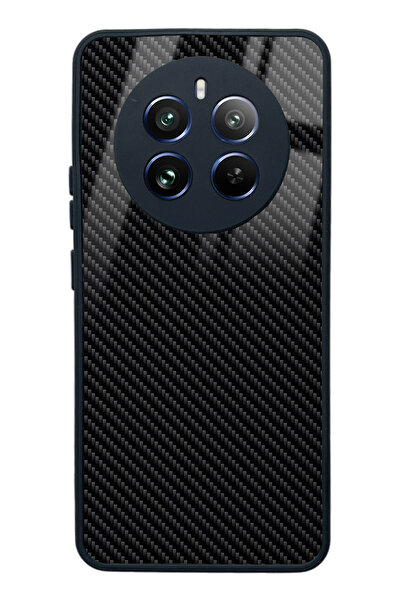 Spoyi Oppo Realme 12 Carbon Tasarımlı Glossy Telefon Kılıfı