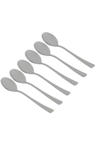ALSAIF Valencia Stainless Steel Demitasse Spoon Set By Al Saif, 6 Pieces