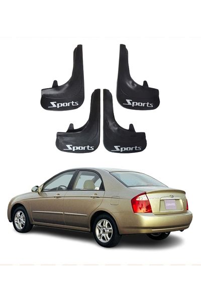 SONİKON LİNE Kia Cerato 2004-2009 Compatible Sports Written 4-Piece Dust Cover Mudguard Mudguard Modified