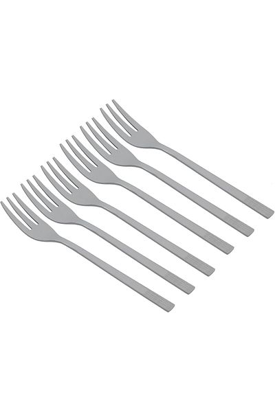 ALSAIF Al Saif Montana Design Stainless Steel Cake Fork Set, 6 Pieces