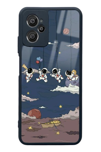 Spoyi Casper X30 Plus Glossy Phone Case with Swing Astronaut Design