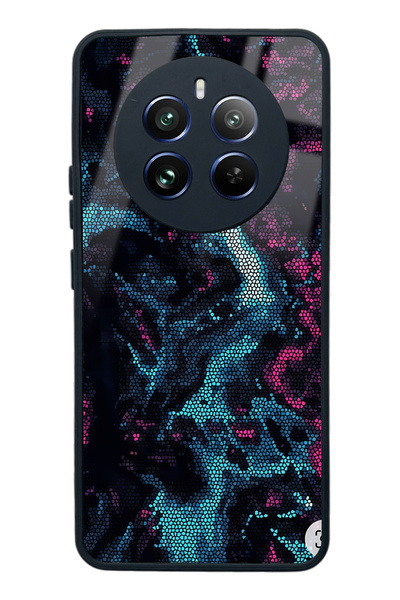 Spoyi Glossy Phone Case for Oppo Realme 12 Carbon Color Explosion Design