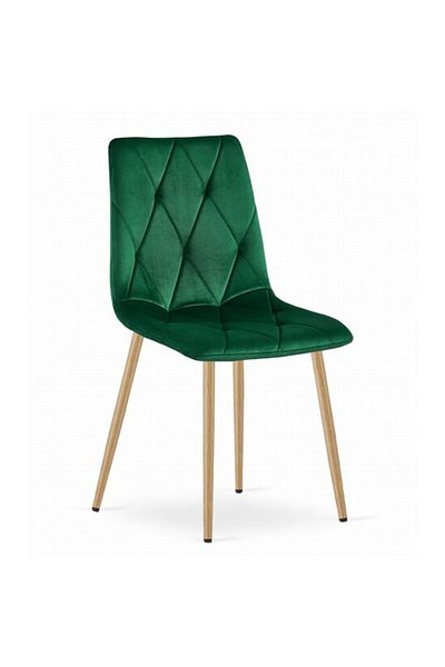 ARTOOLS Scaun de bucătărie/living, Artool, Libra, Catifea, Metal, Verde, 45x54x86.5 cm