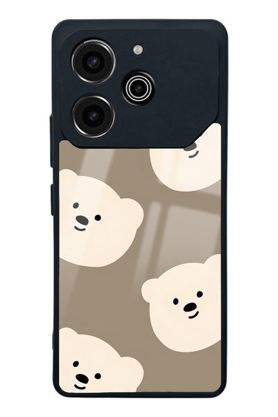Spoyi غلاف هاتف لامع لهاتف Tecno Pova 6 Pro بتصميم وجه جميل