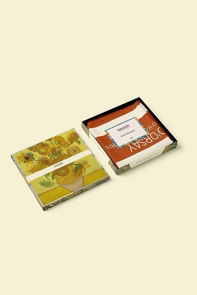 Buka Shops Picasso "Musée d'Orsay" Abstract Face Premium Satin Scarf Bandana