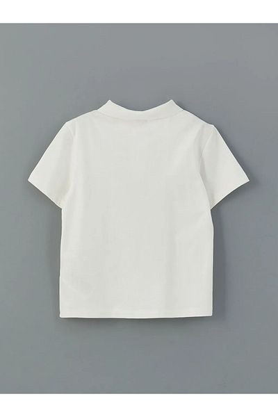 LC Waikiki Polo Neck Boy's Combed Cotton T-Shirt