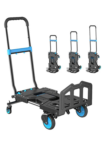 X-LIVE Çok Fonksiyonlu Katlanır Paket Taşıma Aracı Alışveriş Market El Arabası