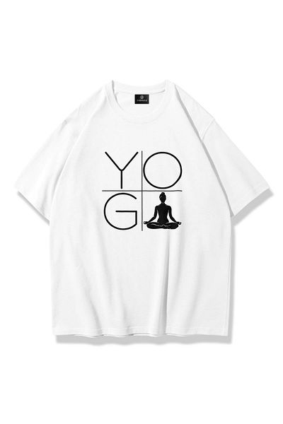 Trendiz Tricou Yoga Plus pentru femei alb