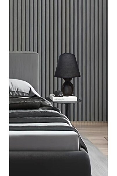 decory Pera Black Design Body Fabric Headboard Modern Lampshade