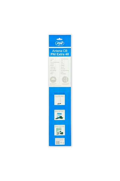 PNI CB antenna PNI Extra 48, with magnet included, 45 cm, 26-30MHz, 150W, SWR 1.0, fiberglass