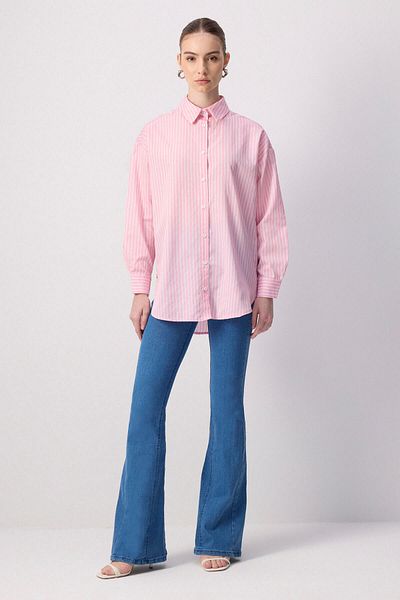 Touché Privé Πουκάμισο με ρίγες Oversize