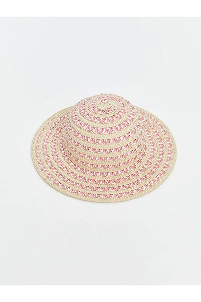 LC Waikiki Lcw Baby Beige Baby Girl Straw Hat