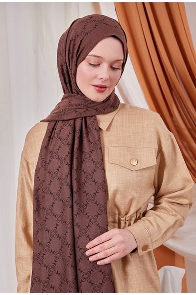 Levidor Premium Cashmere Şal - Καφέ
