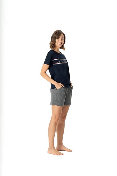 U.S. Polo Assn. U.S. Polo Assn. Women's Navy Blue Pocket Detailed Pajama Set - Navy Blue - Ilc2.16U98I5-Wl