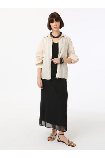 Refka Chiffon Skirt - Black - Refka