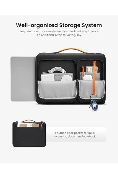 Tomtoc 360 Protective Laptop Shoulder Bag for 16-inch MacBook Pro Water-resistant Sleeve