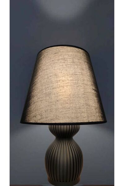 decory Pera Black Design Body Fabric Headboard Modern Lampshade