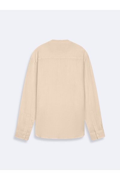 Ltb Men's Beige Shirt