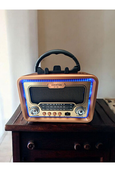 efmues Güneş enerjili radyo Nostaljik radyo Rt-768 Bluetooth Fm-Usb müzik çalar