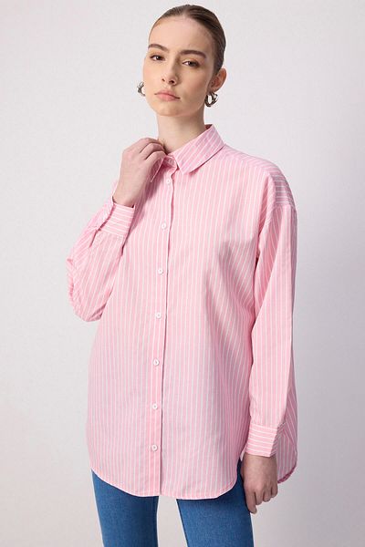 Touché Privé Πουκάμισο με ρίγες Oversize