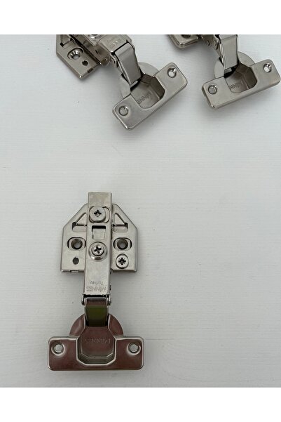 Minnes MİNNES 3D TABANLI DOLAP KAPAĞI MENTEŞESİ - FRENLİ DÜZ MENTEŞE (10 adet)