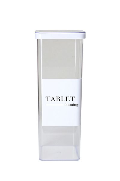 HOMİNG Homing Transparent, Silicone Lid Dish Tablet Storage Container Large Size 2100 ml