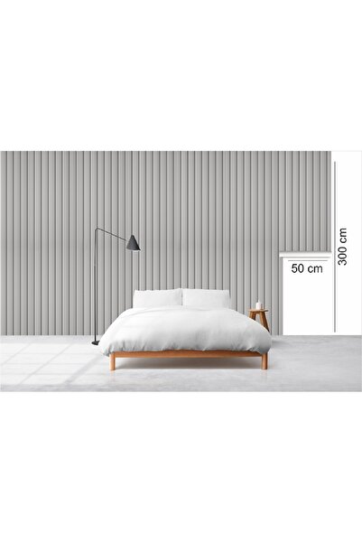 Bigaimaj Duvar Kaplama Folyosu Kendinden Yapışkanlı Ahşap Çıta Desen