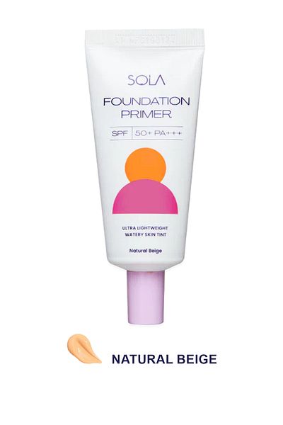 SOLA Foundation Primer Spf 50+ Pa+++ 30ml - Natural Beige