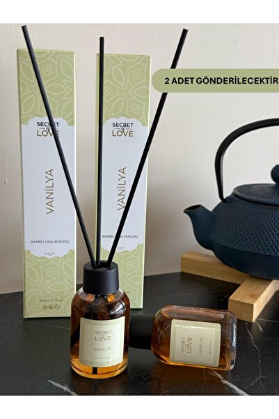 SECRET OF LOVE 2 Lİ ODA KOKUSU ÇUBUKLU VANİLYA 50 ML