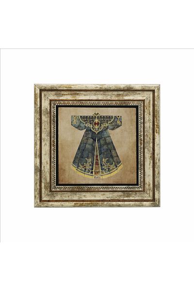 Sadrazam Tabelul din piatră naturală imprimat Kaftan Palatul Otoman (25 X 25 KRT-81)