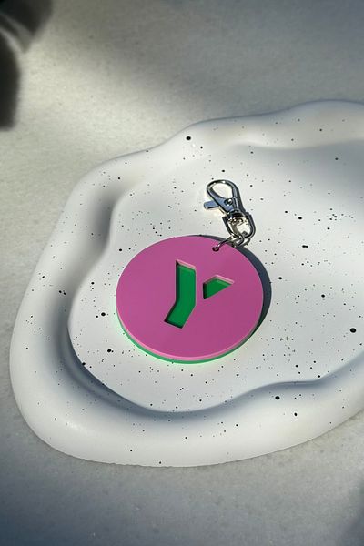 klovi Letter Bag Charm Keychain Accessory