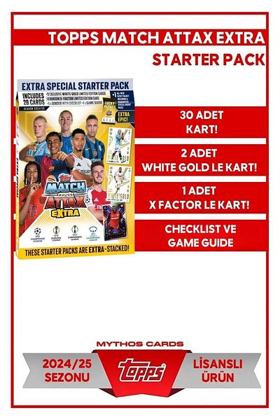 Topps Match Attax Extra 24/25 - الحزمة المبتدئة