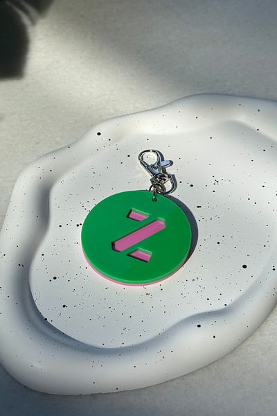 klovi Letter Bag Charm Keychain Accessory