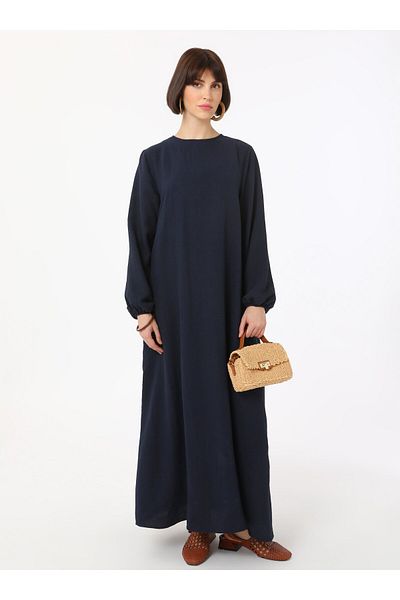 Refka Φόρεμα Hijab Soft Touch - Navy Blue - Refka