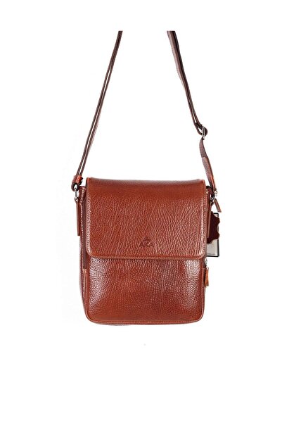 Aka Deri حقيبة كتف جلدية تان 303 63