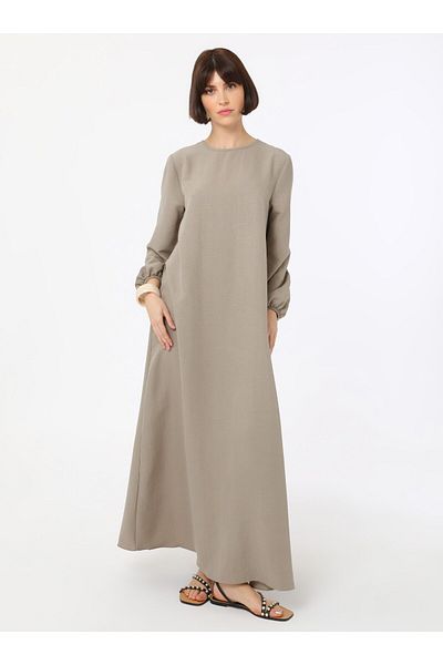 Refka Φόρεμα Hijab Soft Touch - Mink - Refka