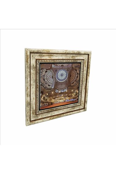 Sadrazam Sultanahmet Mosque Interior Printed Natural Stone Painting (25 X 25 Krt-16)
