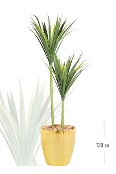 co arma Artificial Cactus Tree Simulation Cactus with Natural Fiber Stand and Stems 130cm High